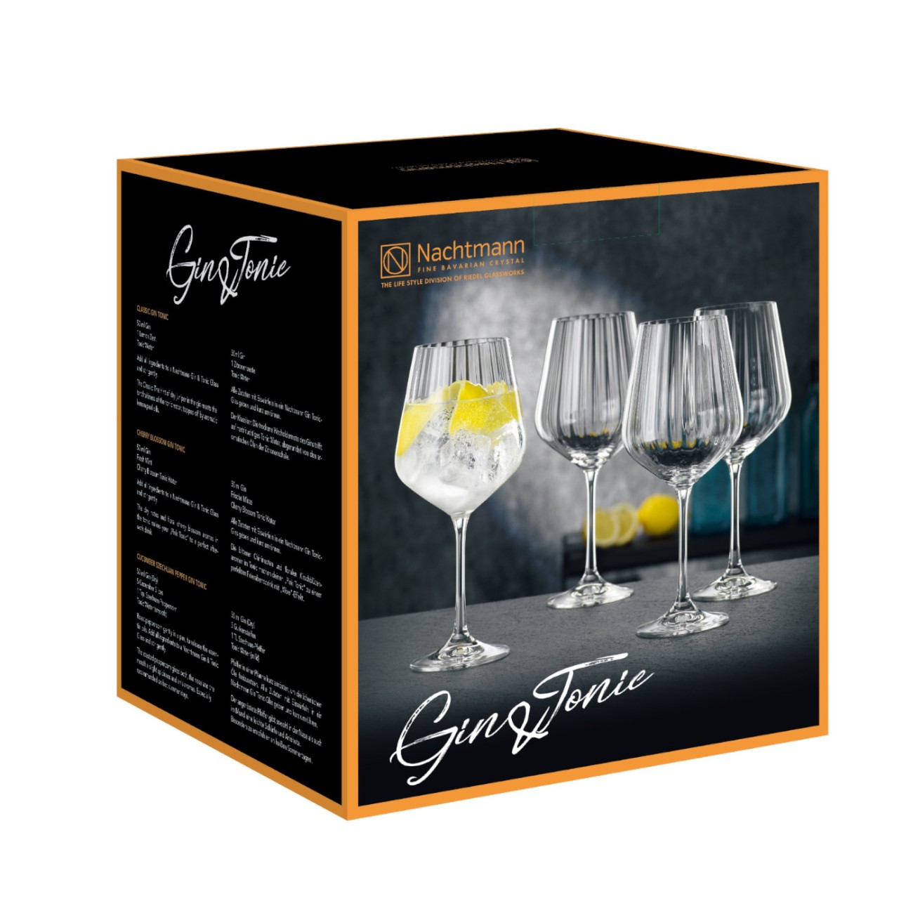 Nachtmann Σετ 4 τεμ. ποτήρι gin & tonic/κρασιού 637ml σειρά Gin & Tonic Ποτήρια Ποτού