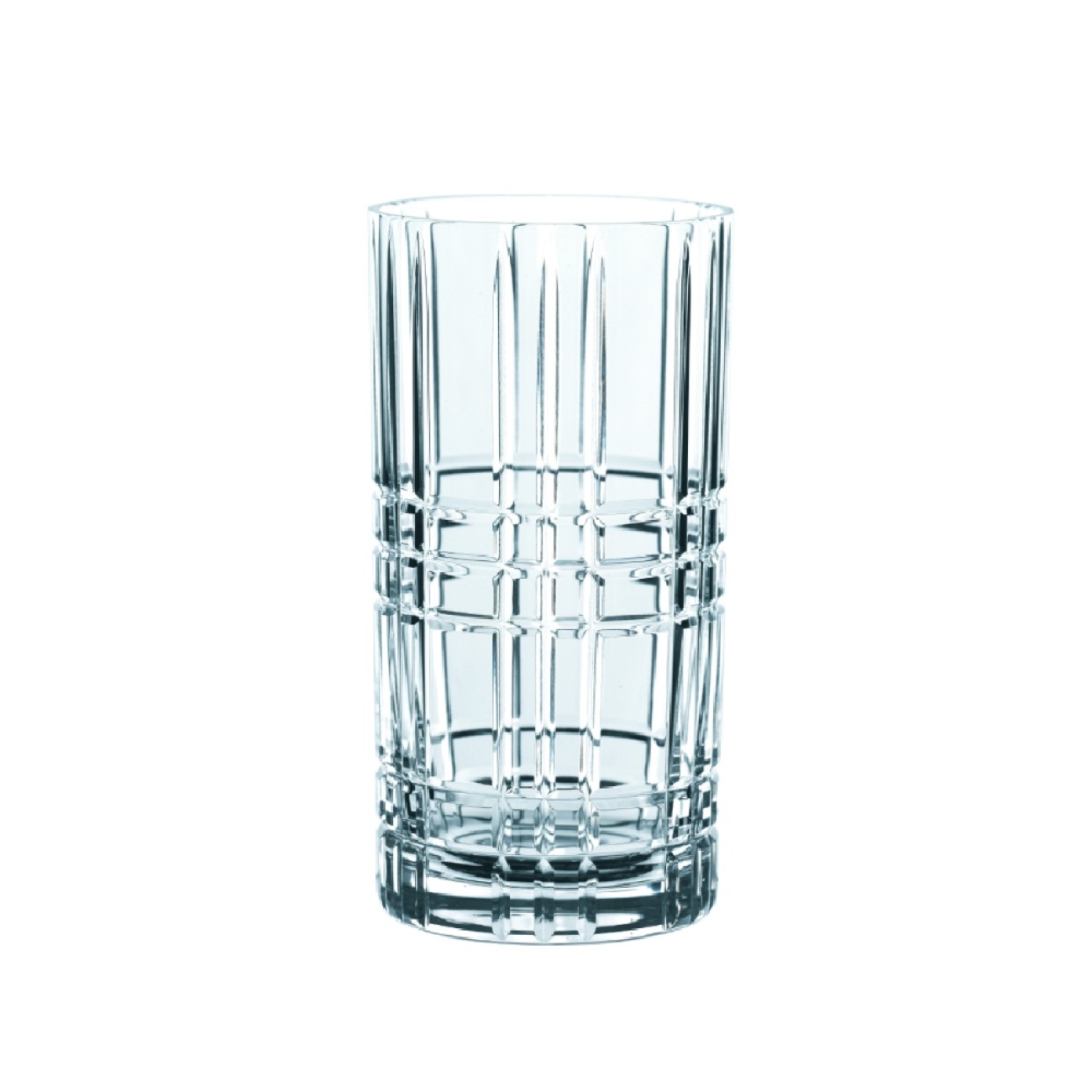 Nachtmann Σετ 4 τεμ. ποτήρια αναψυκτικού/νερού 445 ml με καλαμάκια σειρά Square Square by Nachtmann