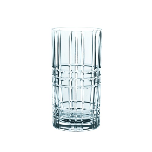 Nachtmann Σετ 4 τεμ. ποτήρια αναψυκτικού/νερού 445 ml με καλαμάκια σειρά Square