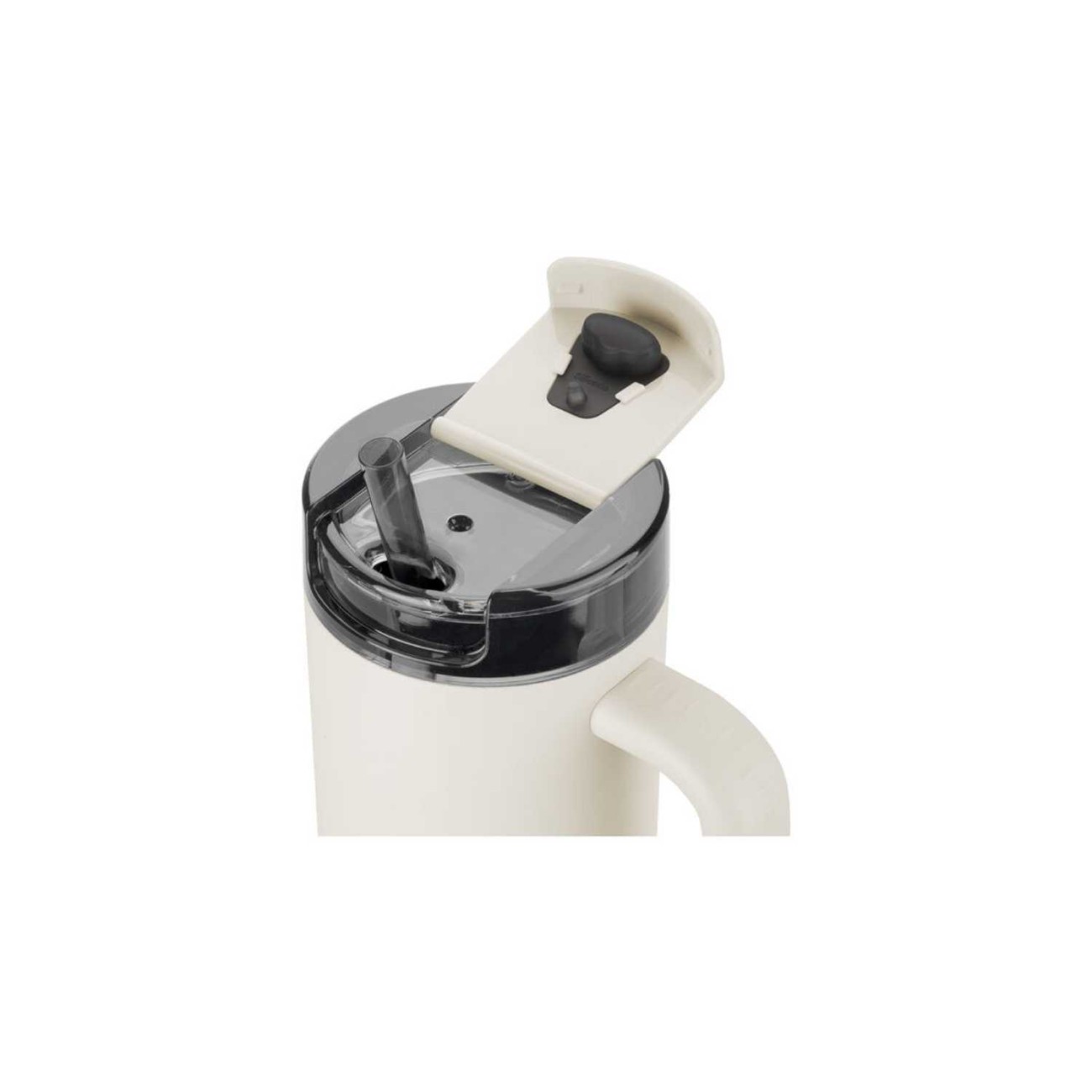 Zwilling J.A. Henckels Ισοθερμική κούπα με καλαμάκι 900ml ανοξείδωτη Cream White σειρά Thermo Plus Θερμός Κανάτες/Κούπες
