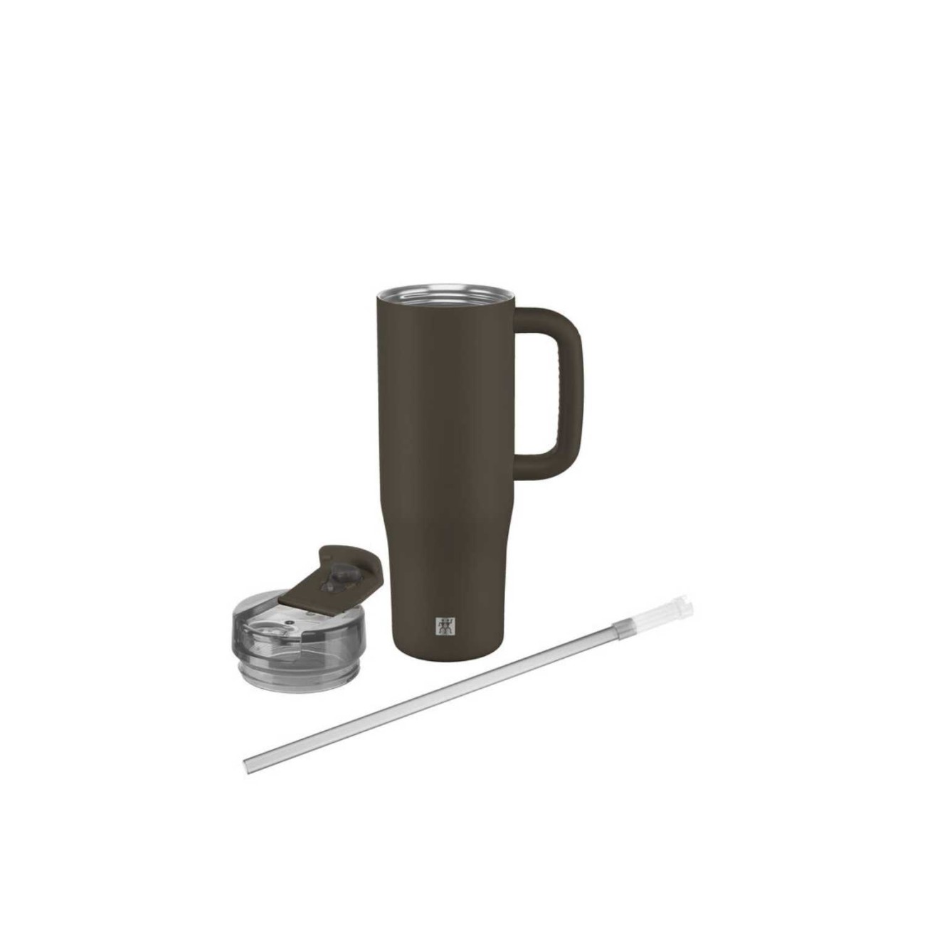Zwilling J.A. Henckels Ισοθερμική κούπα με καλαμάκι 900ml ανοξείδωτη Chocolate σειρά Thermo Plus Θερμός Κανάτες/Κούπες