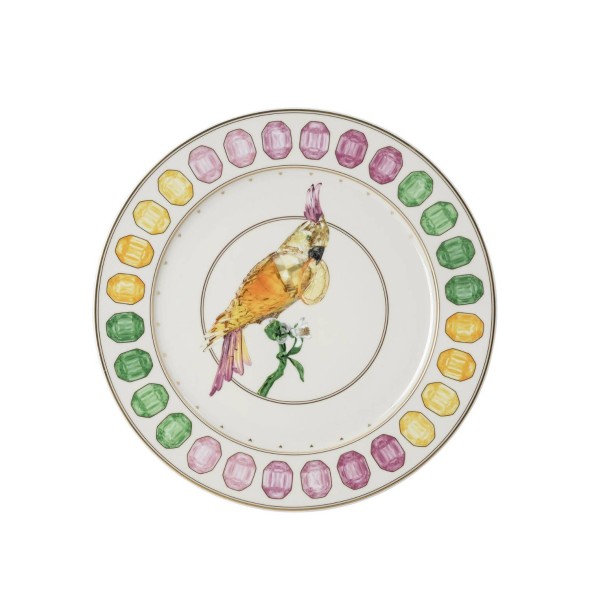 Rosenthal/Swarovski Πιατέλλα Φ33 εκ. Cockatoo σειρά Idyllia Rosenthal/Swarovski Πιατέλλα Φ33 εκ. Cockatoo σειρά Idyllia