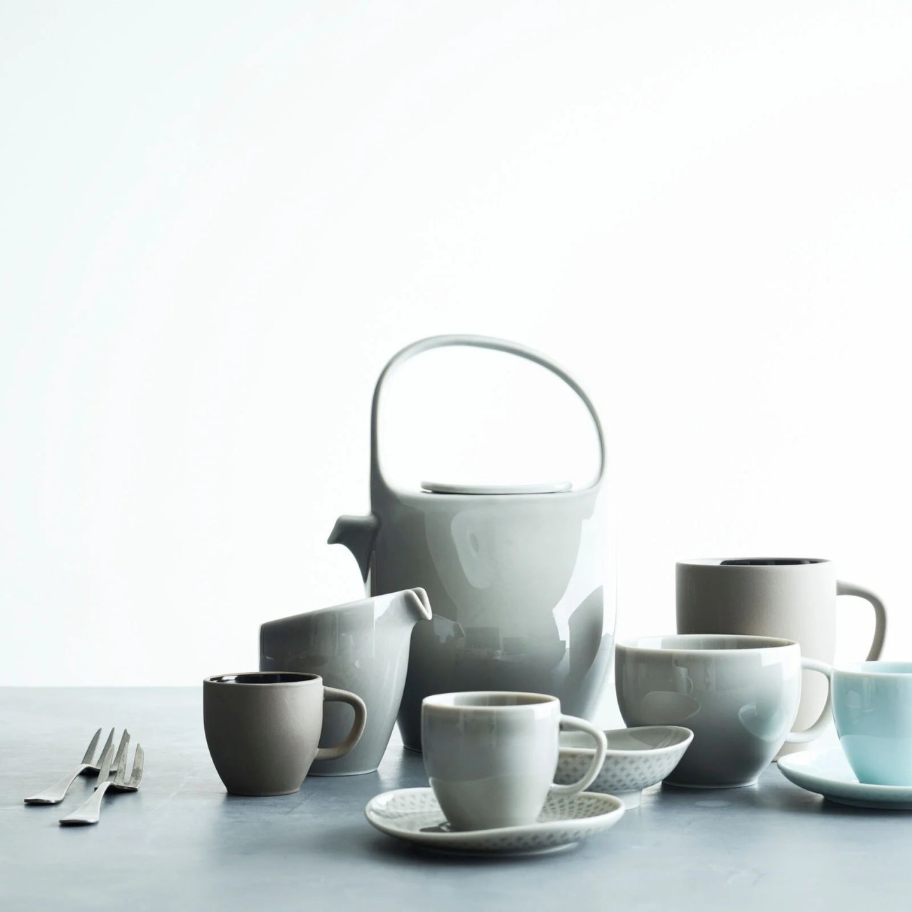 Rosenthal Γαλατιέρα σειρά Junto Weiss 
 Καφετιέρες/ Γαλατιέρες/ Ζαχαριέρες/ Τσαγιέρες
