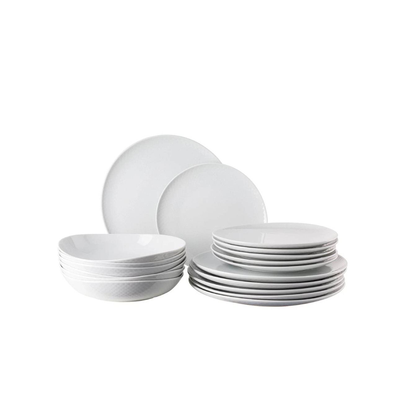 Rosenthal Σετ 18 τεμ. πιάτα φαγητού σειρά Junto White Σερβίτσια