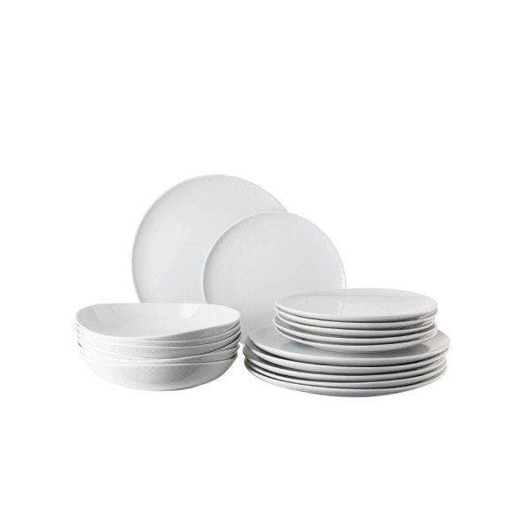 Rosenthal Σετ 18 τεμ. πιάτα φαγητού σειρά Junto White