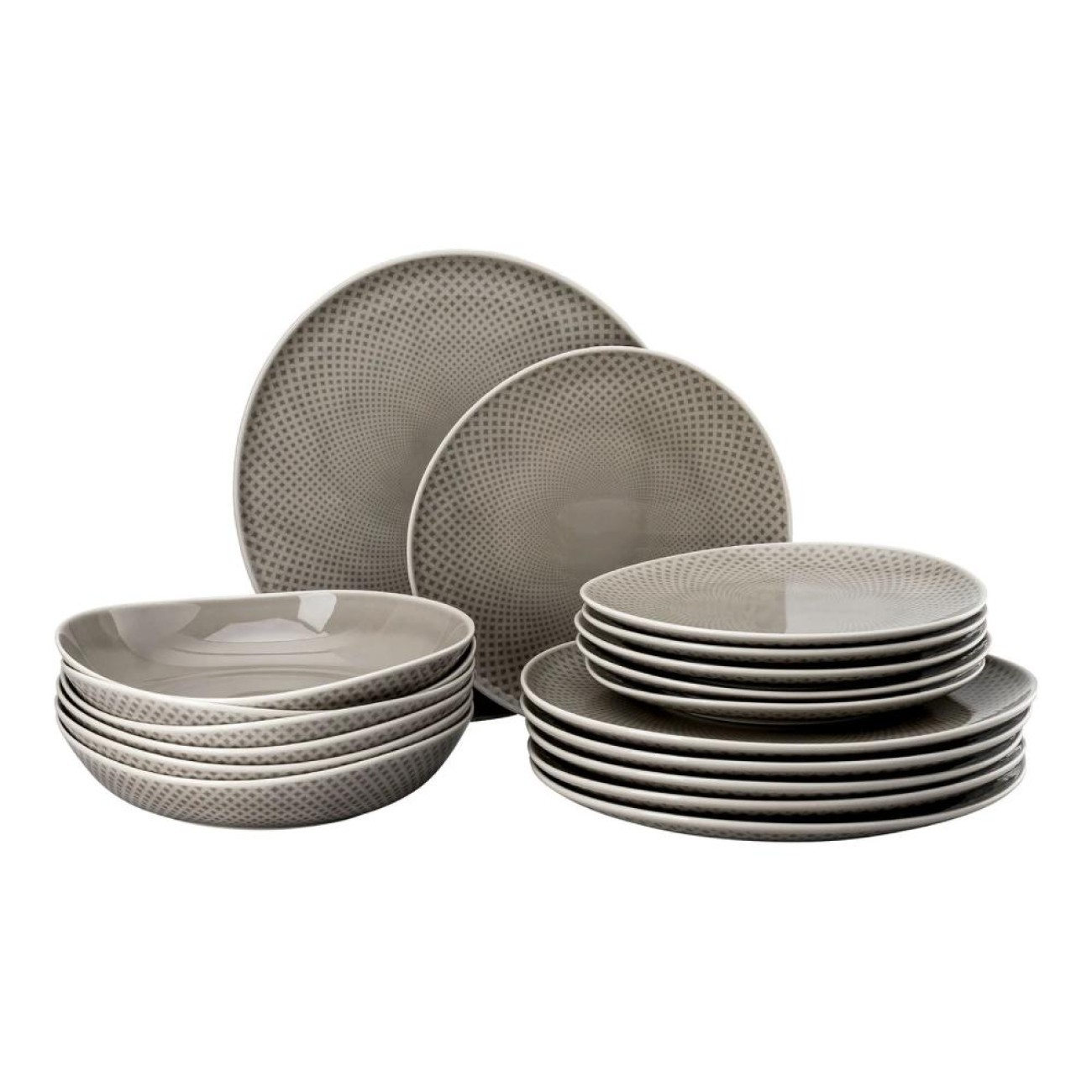 Rosenthal Σετ 18 Τεμ. Φαγητού σειρά Junto Pearl Grey 
