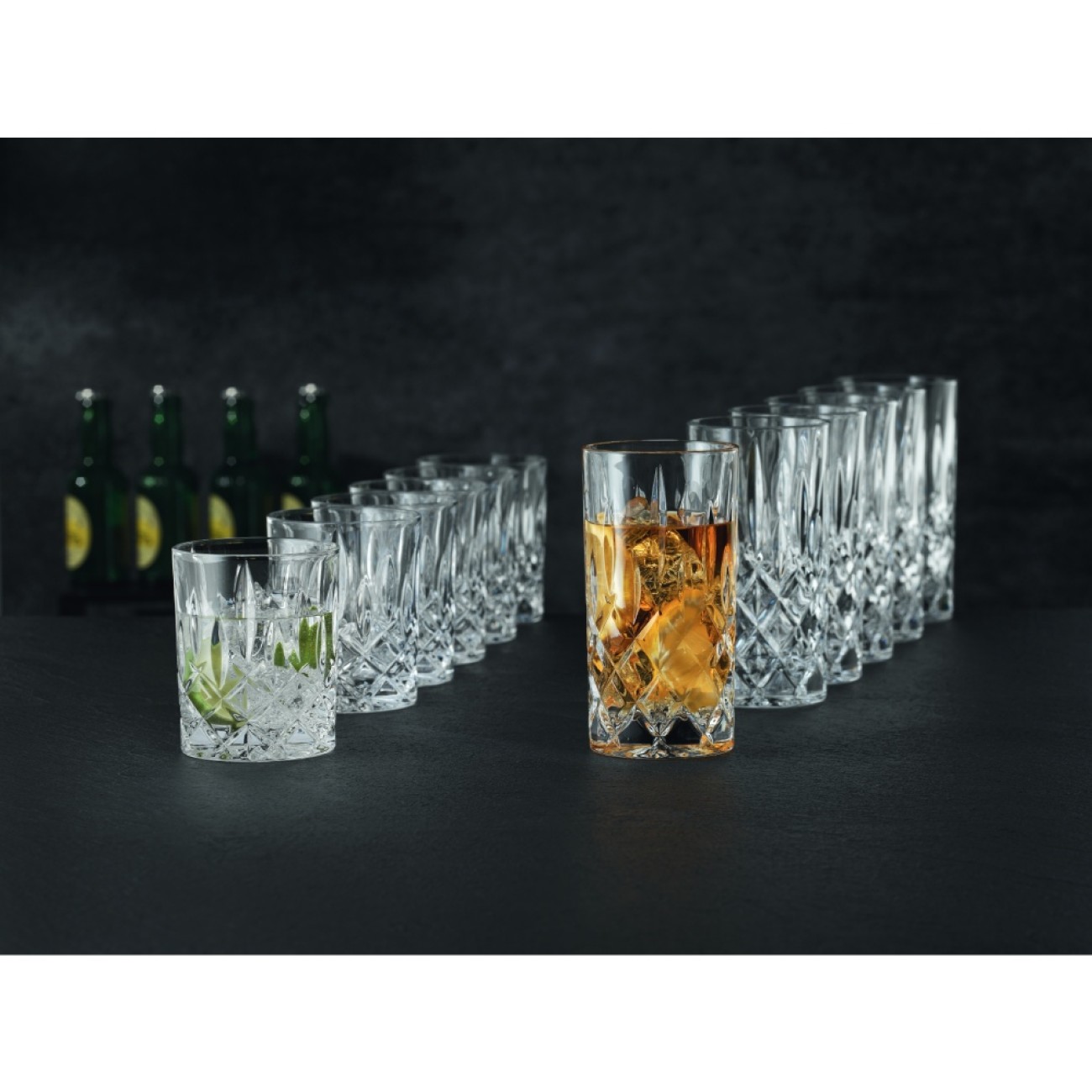 Nachtmann Σετ 12 τεμ ποτήρια (6 Χ νερού/αναψυκτικού 295 ml + 6 X χυμού/ουίσκυ) σειρά Noblesse Noblesse by Nachtmann
