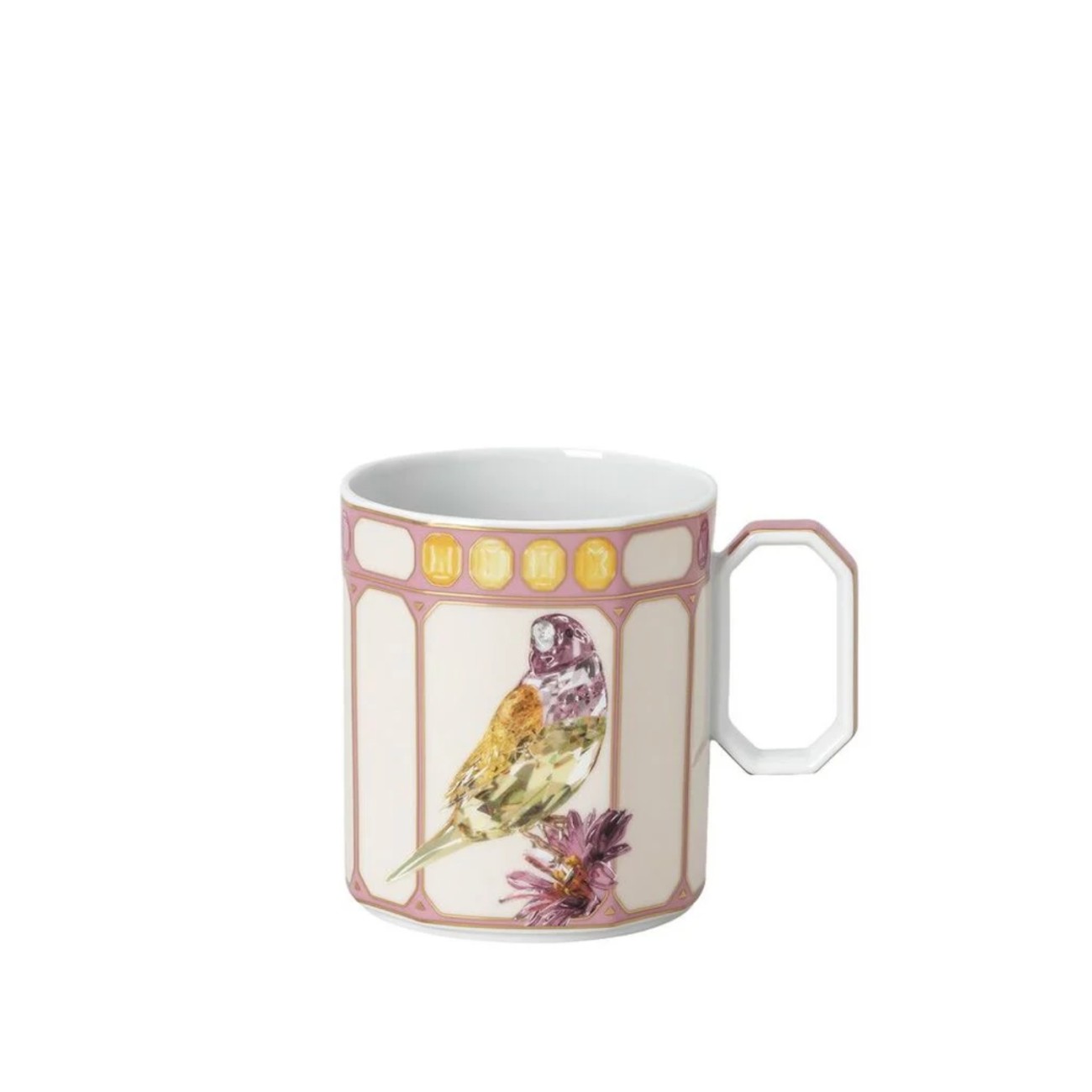 Rosenthal/Swarovski Κούπα 0,39 λτ. Finch Pink σειρά Idyllia Φλυτζάνια & Πιάτα Καφέ/Τσαγιού