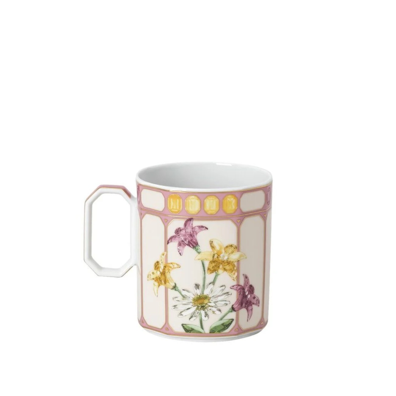 Rosenthal/Swarovski Κούπα 0,39 λτ. Finch Pink σειρά Idyllia Φλυτζάνια & Πιάτα Καφέ/Τσαγιού
