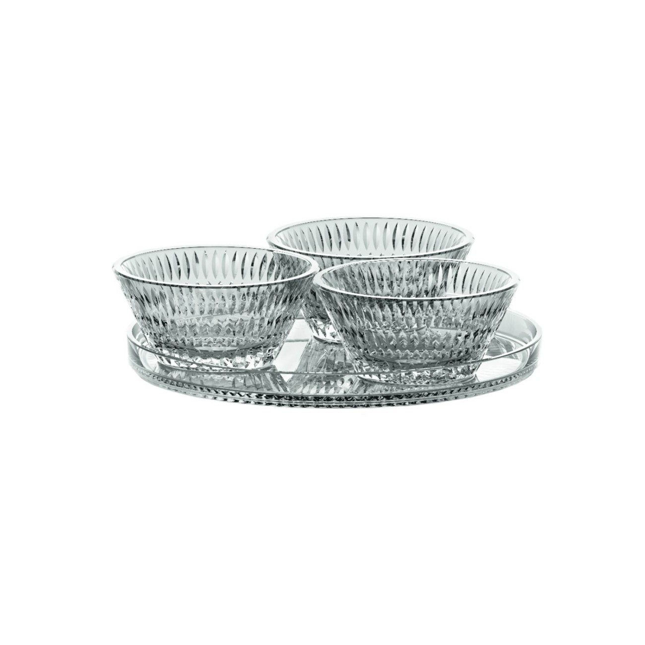 Nachtmann Σετ 4 τεμ. πιατέλλα 22 εκ. & 3 μπολ 11 εκ./190 ml σειρά Ethno Αξεσουάρ Σερβιρίσματος