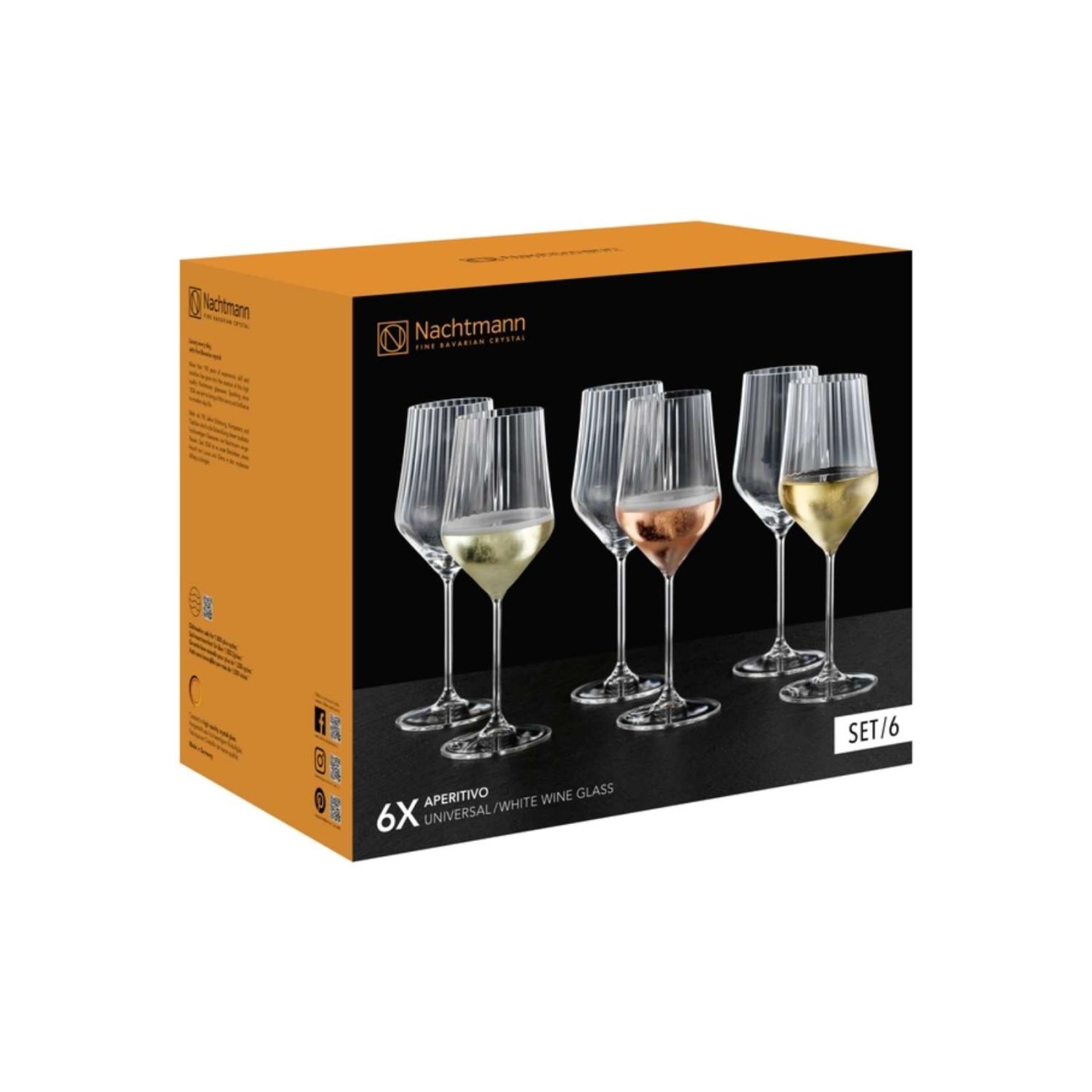 Nachtmann Σετ 6 τεμ ποτήρι λευκού κρασιού/Universal 490 ml σειρά Aperitivo Ποτήρια Κρασιού