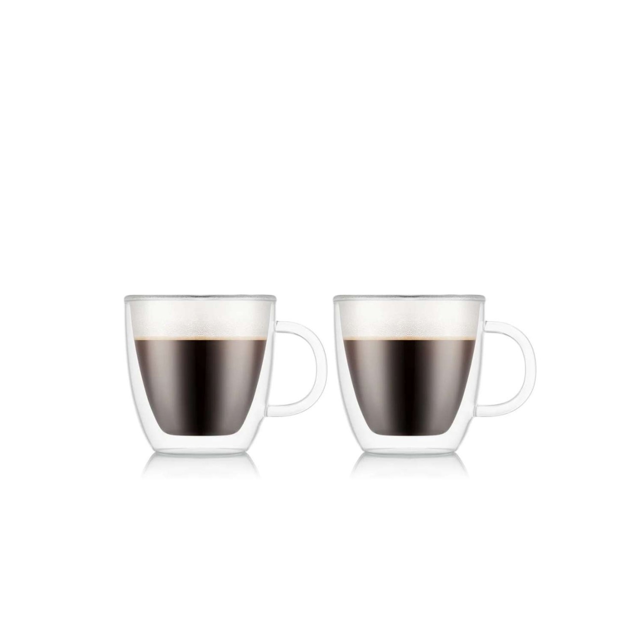Bodum Σετ 2 τεμ. φλιτζάνια espresso double wall 150ml Transparent  σειρά σειρά Bistro Κούπες/Φλυτζάνια