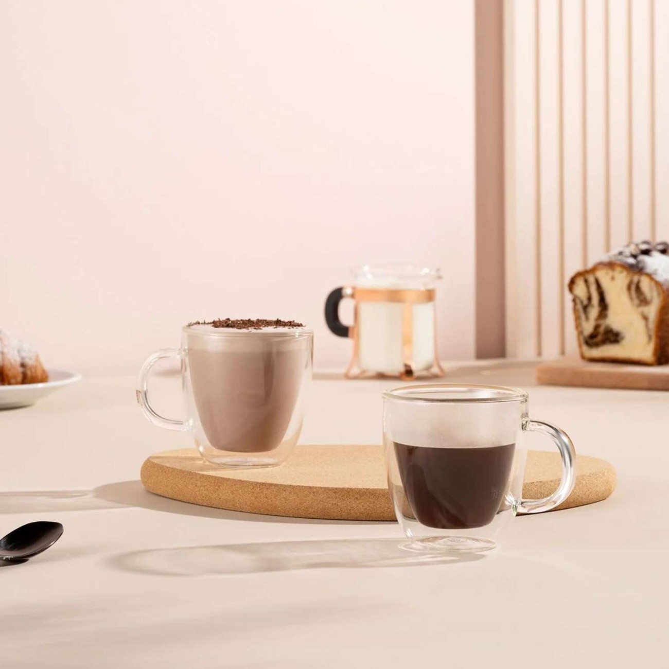 Bodum Σετ 2 τεμ. φλιτζάνια espresso double wall 150ml Transparent  σειρά σειρά Bistro Κούπες/Φλυτζάνια