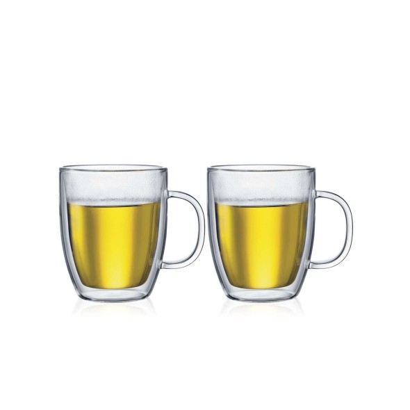 Bodum Σετ 2 τεμ. μεγάλες κούπες double wall 450ml Transparent σειρά Bistro Bodum Σετ 2 τεμ. μεγάλες κούπες double wall 450ml Transparent σειρά Bistro