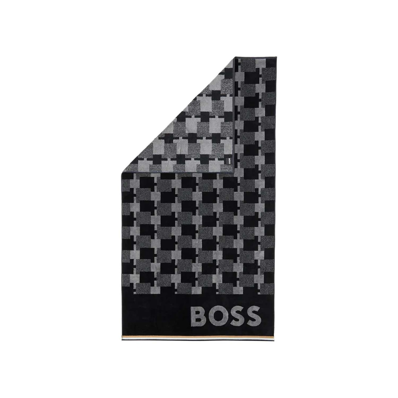 Hugo Boss Πετσέτα Θαλάσσης black/white 160x90εκ Cubo Πετσέτες θαλάσσης