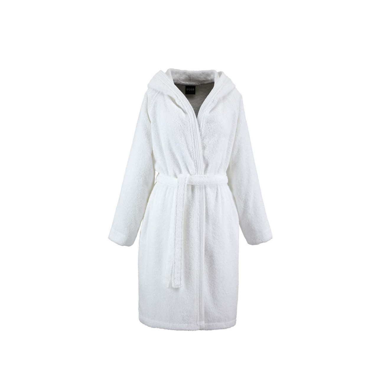 Hugo Boss Μπουρνούζι με κουκούλα Large 400gsm λευκό σειρά Edge Μπουρνούζια