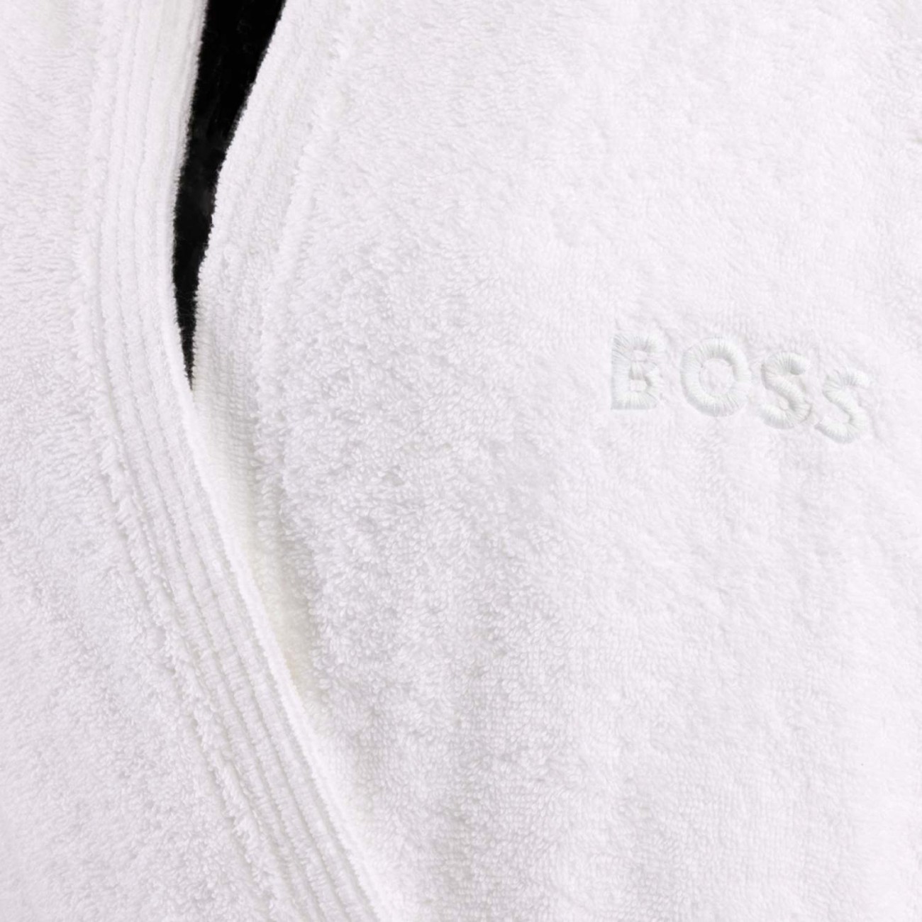 Hugo Boss Μπουρνούζι με κουκούλα Large 400gsm λευκό σειρά Edge Μπουρνούζια