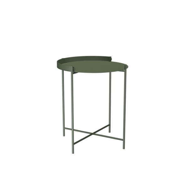 Houe Τραπεζάκι Φ46,5Χ53εκ. olive green ατσάλινο σειρά EDGE Houe Τραπεζάκι Φ46,5Χ53εκ. olive green ατσάλινο σειρά EDGE