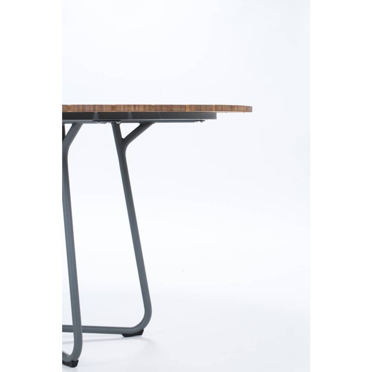 Houe Τραπέζι 150εκ. ξύλο bamboo με πέτρα γρανίτη σειρά Circle Έπιπλα Κήπου