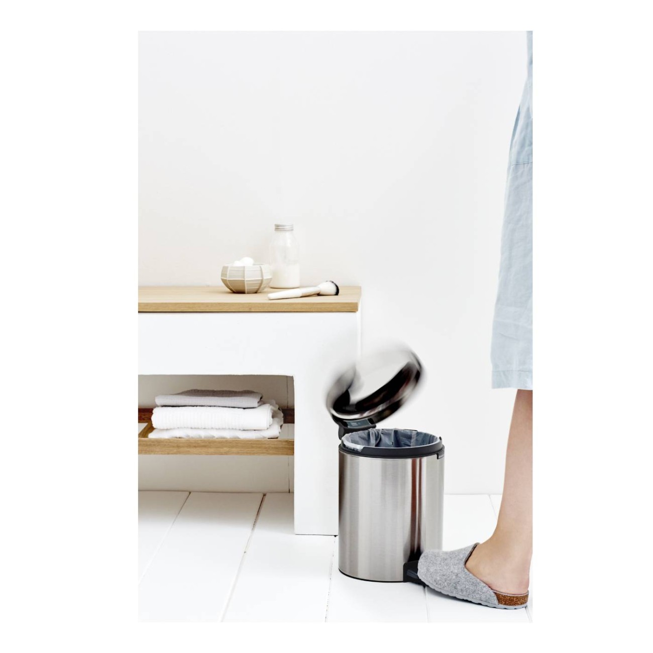 Brabantia Δοχείο απορριμάτων Matt Steel FPP 5 λτ. σειρά New Icon Κάδοι Απορριμμάτων 