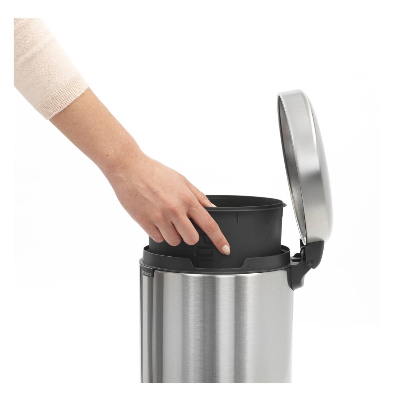 Brabantia Δοχείο απορριμάτων Matt Steel FPP 5 λτ. σειρά New Icon Κάδοι Απορριμμάτων 