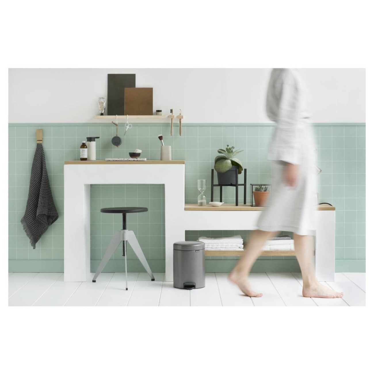 Brabantia Δοχείο απορριμάτων 5 λτ. Platinum σειρά New Icon Κάδοι Απορριμμάτων 