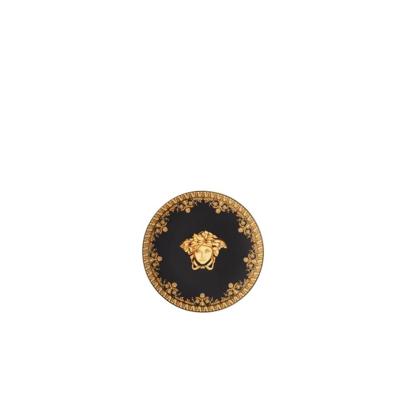 Rosenthal/ Versace Πιάτο στρογγυλό διακοσμητικό 10εκ. Nero σειρά I Love Baroque I Love Baroque by Rosenthal/ Versace