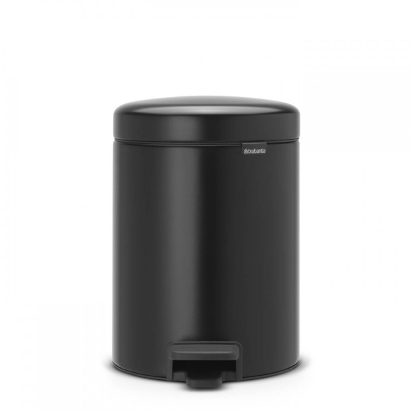 Brabantia Δοχείο απορριμάτων 5 λτ. Matt Black σειρά New Icon