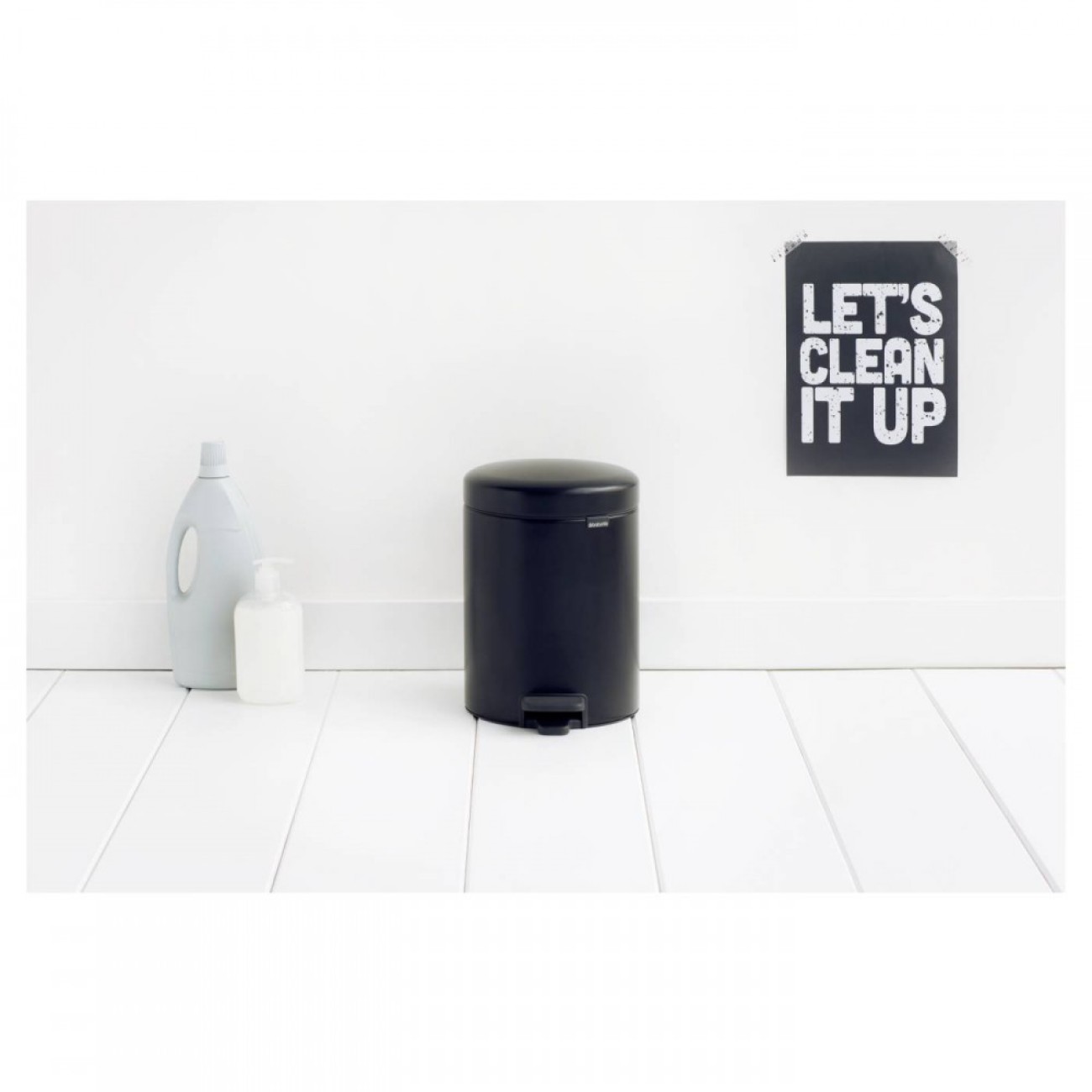 Brabantia Δοχείο απορριμάτων 5 λτ. Matt Black σειρά New Icon Κάδοι Απορριμμάτων 