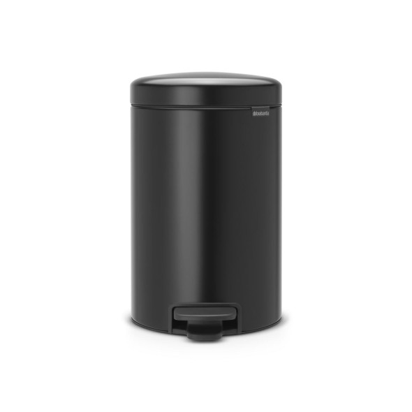 Brabantia Δοχείο απορριμάτων 12 λτ. Matt Black σειρά New Icon