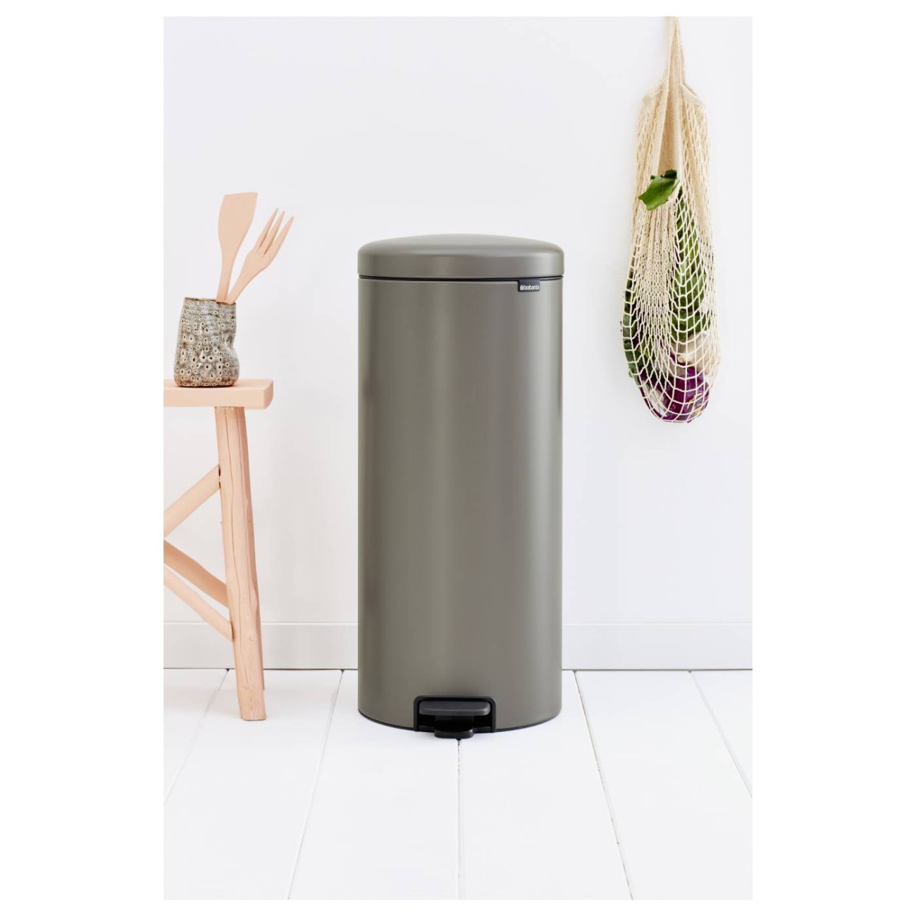 Brabantia Δοχείο απορριμάτων 30 λτ. Platinum σειρά New Icon Κάδοι Κουζίνας