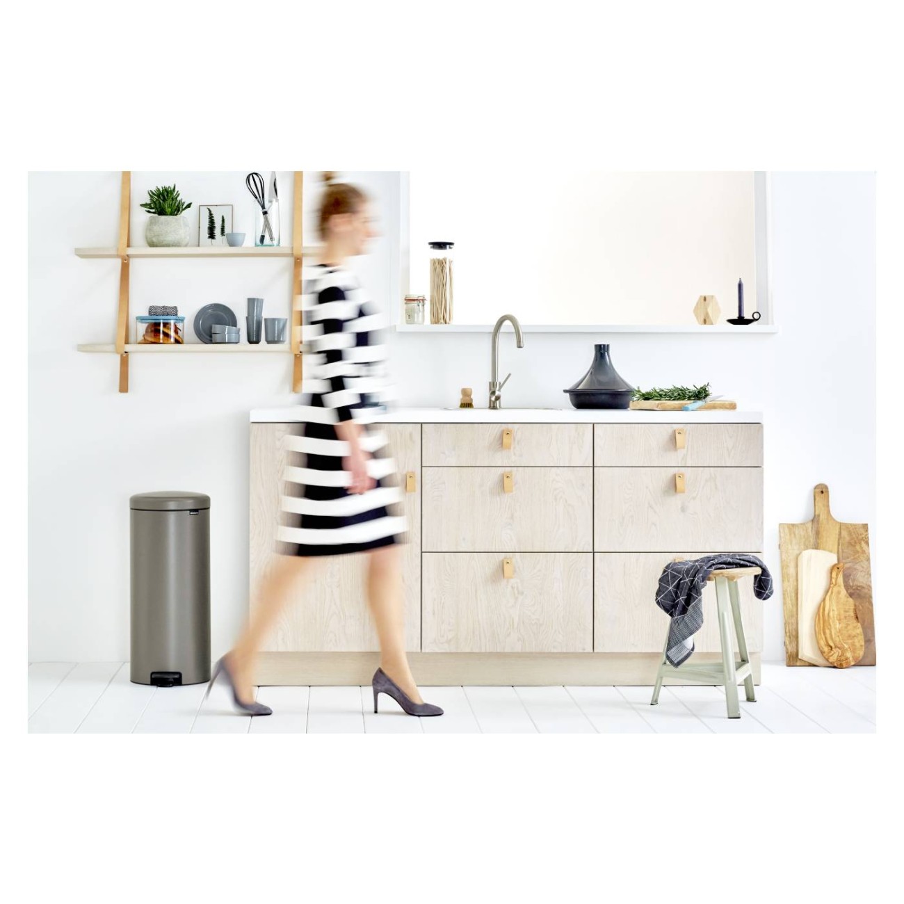 Brabantia Δοχείο απορριμάτων 30 λτ. Platinum σειρά New Icon Κάδοι Κουζίνας