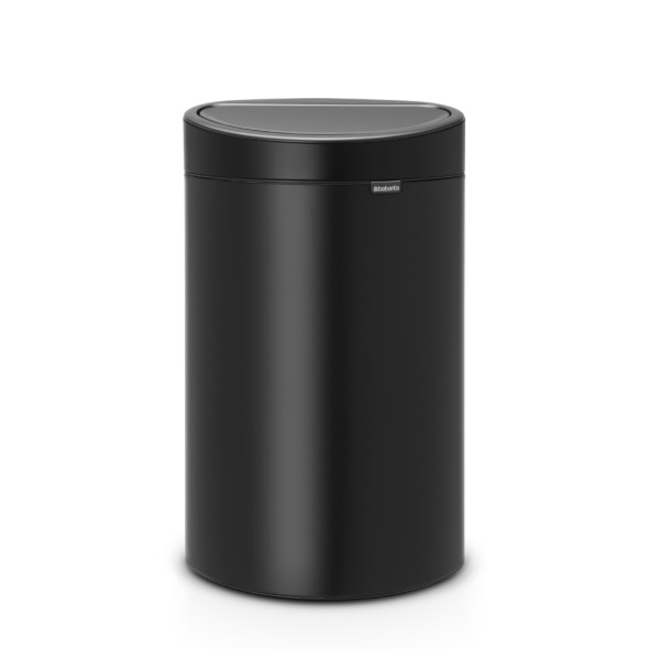 Brabantia Δοχείο απορριμμάτων 40 λτ. Matt Black σειρά Touch Bin New 
