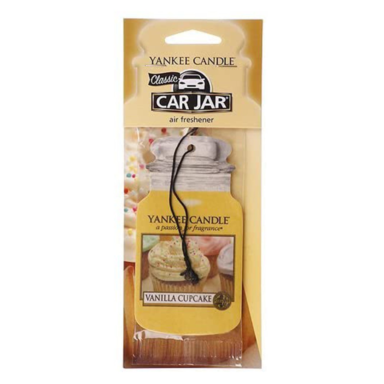 Yankee Candle Αρωματικά Καρτελάκια για το Αυτοκίνητο σειρά Vanilla Cupcake Κρεμαστά