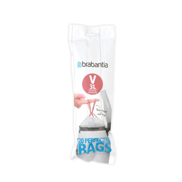 Brabantia Σακούλες Code V 3 λτ. (20 τεμ.) Brabantia Σακούλες Code V 3 λτ. (20 τεμ.)