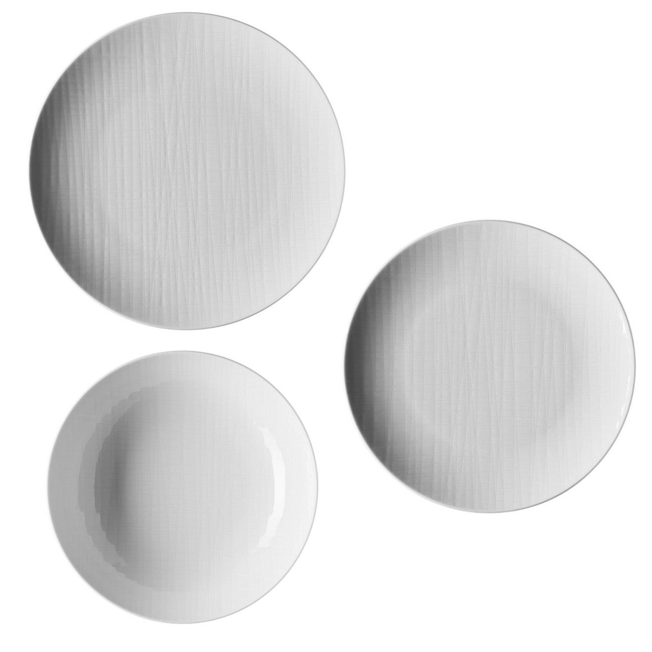Rosenthal Σετ φαγητού 18 τεμ. σειρά Mesh White Σερβίτσια
