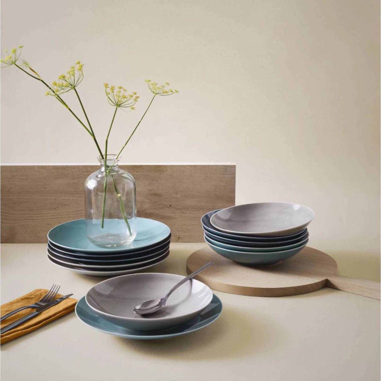 Thomas Πιάτο 24 cm βαθύ Night Blue σειρά Loft Colors Loft by Thomas