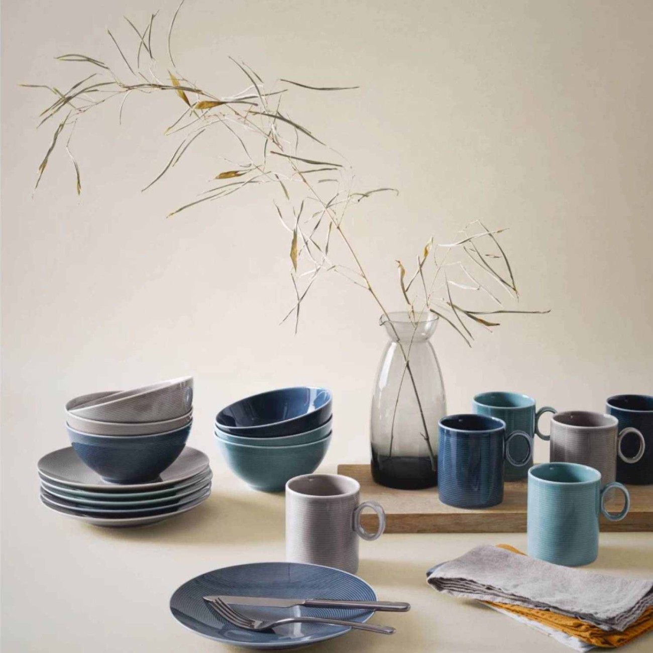 Thomas Πιάτο 24 cm βαθύ Moon Grey σειρά Loft Colors Loft by Thomas