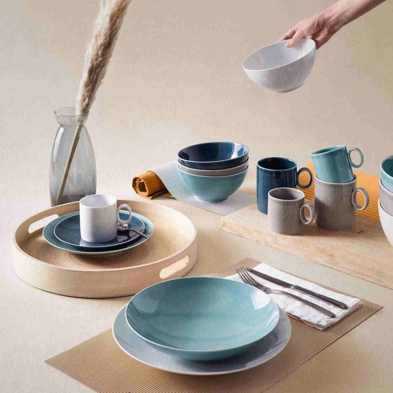 Thomas Πιάτο φρούτου 22 cm Ice Blue σειρά Loft Colors Loft by Thomas