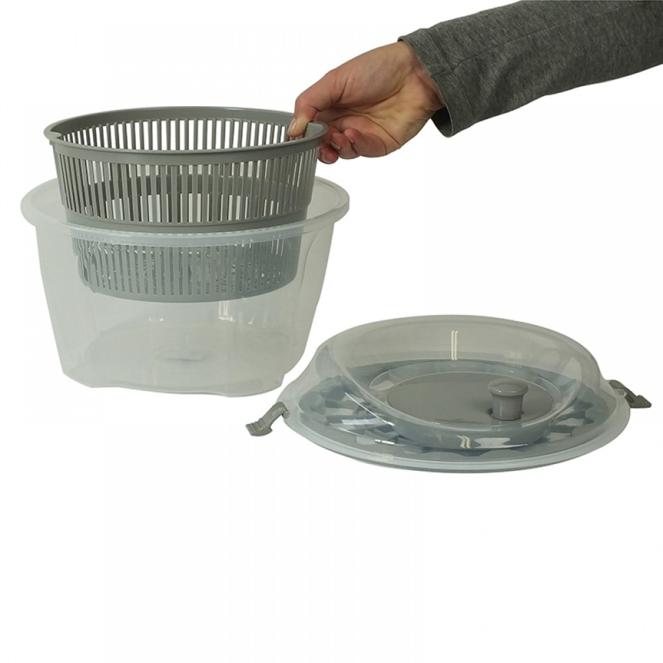 Kela Στραγγιστήρι λαχανικών γκρι Φ24,5x17,5cm/4,4lt σειρά Mailin Εργαλεία & Gadgets