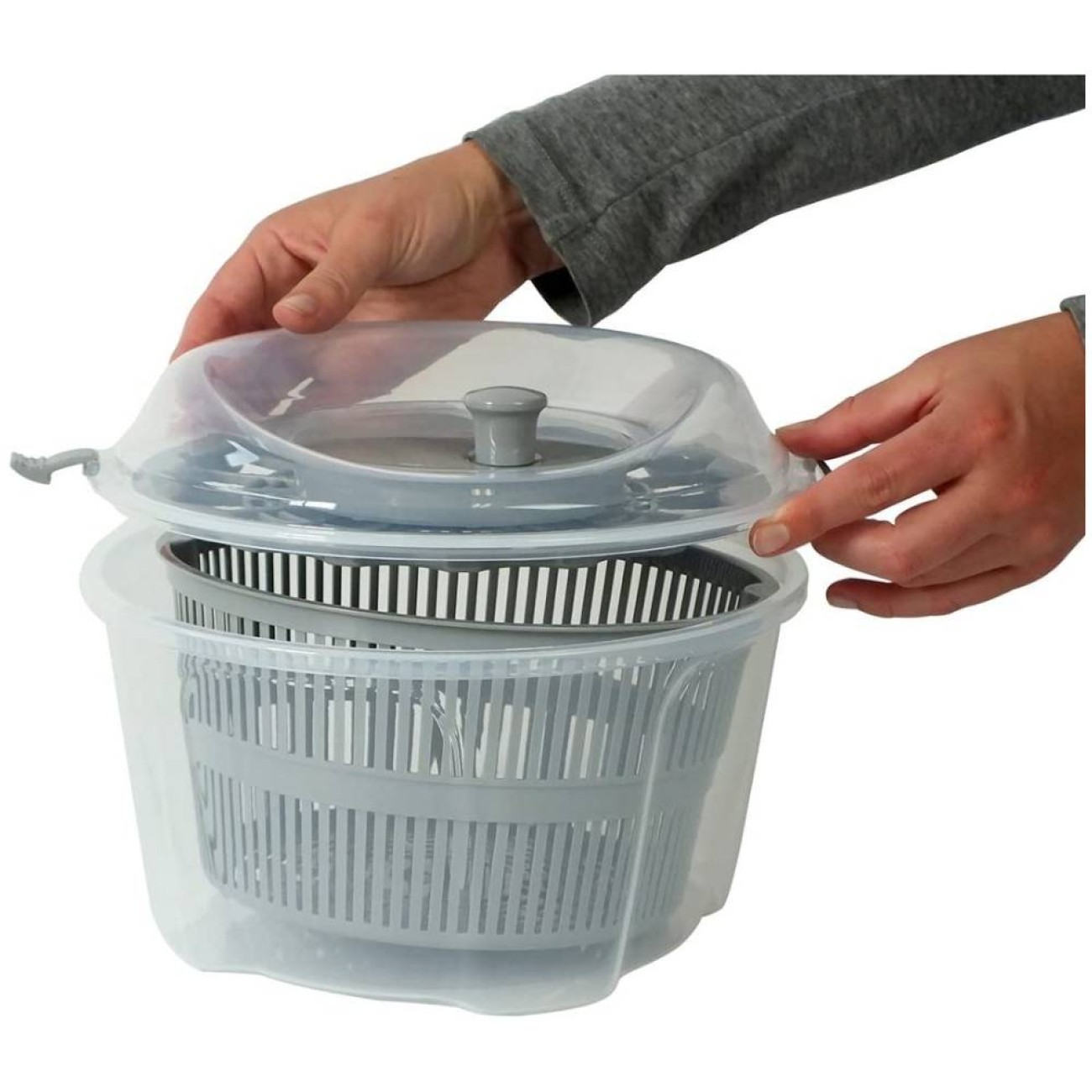 Kela Στραγγιστήρι λαχανικών γκρι Φ24,5x17,5cm/4,4lt σειρά Mailin Εργαλεία & Gadgets