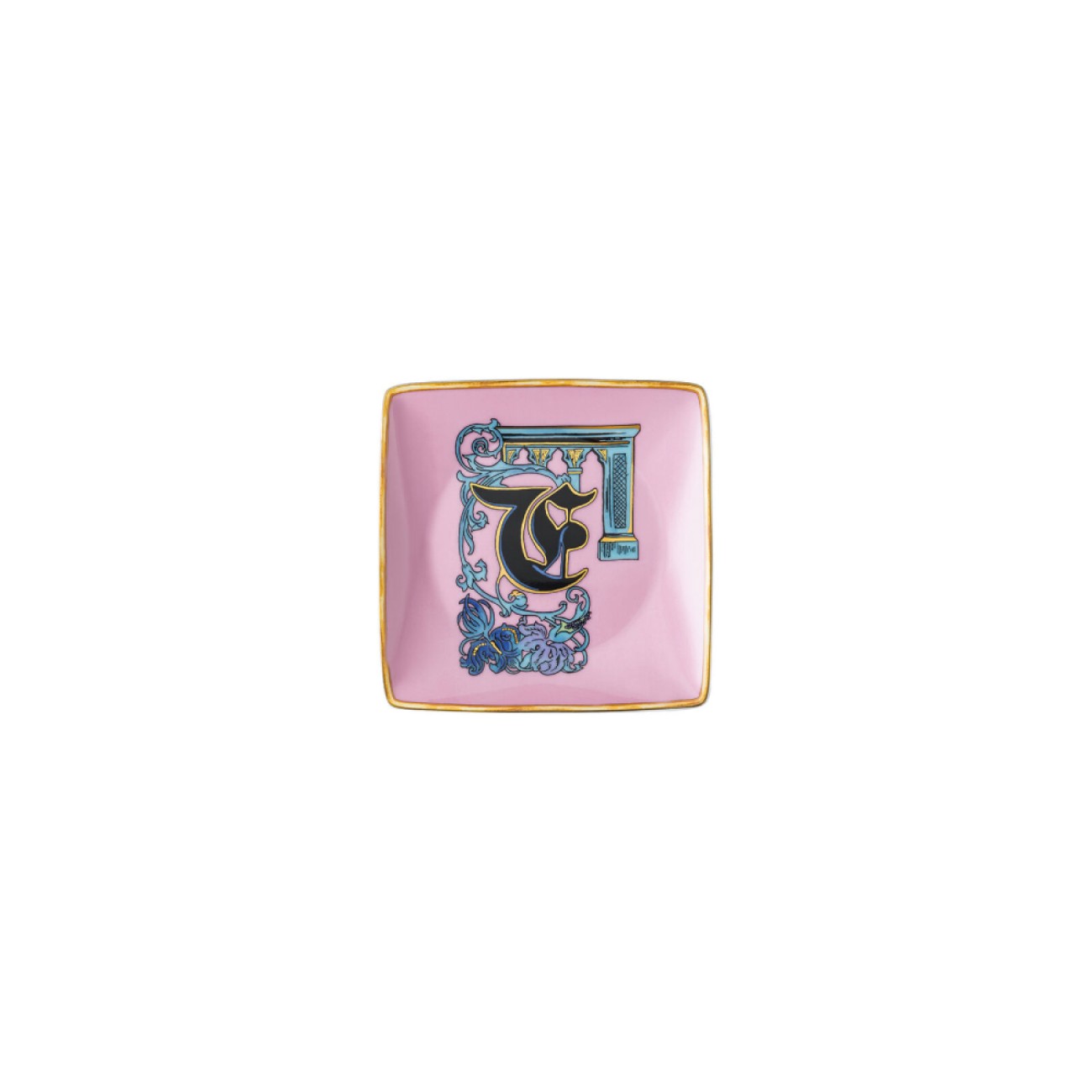 Rosenthal/Versace Πιάτο 12x12 εκ. F σειρά Holiday Alphabet 
 Alphabet by Rosenthal/Versace