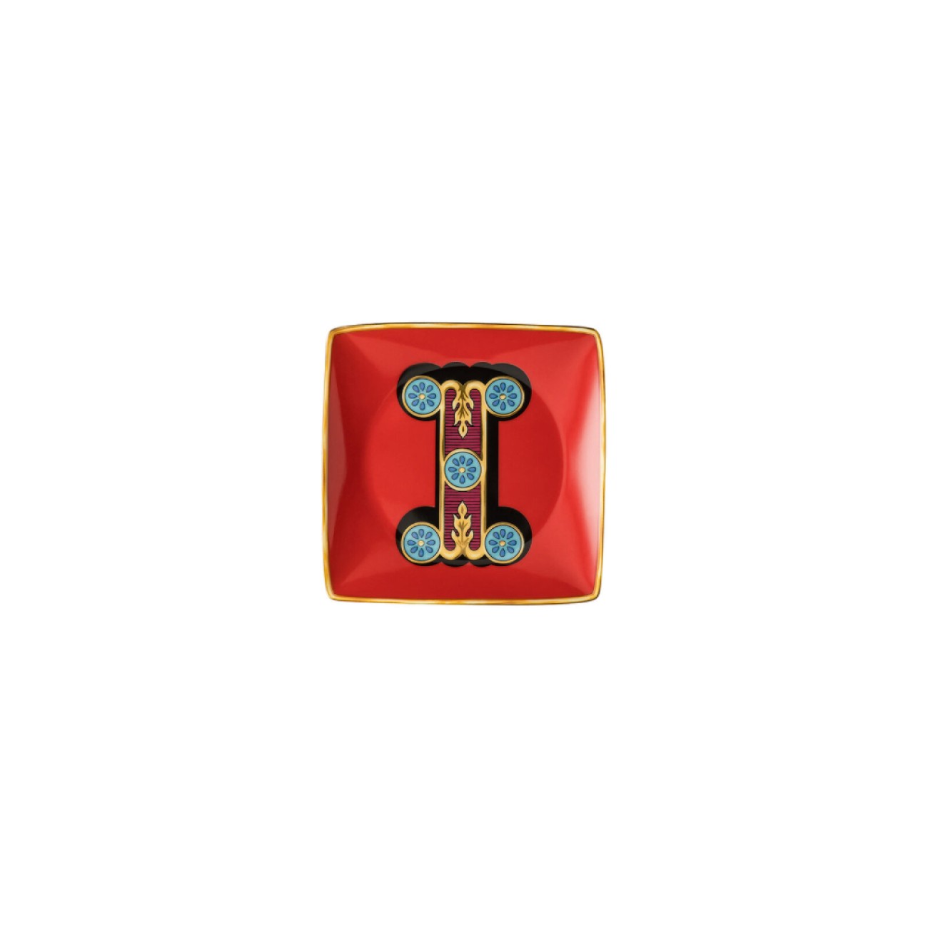 Rosenthal/Versace Πιάτο 12Χ12 εκ. I σειρά Holiday Alphabet Alphabet by Rosenthal/Versace