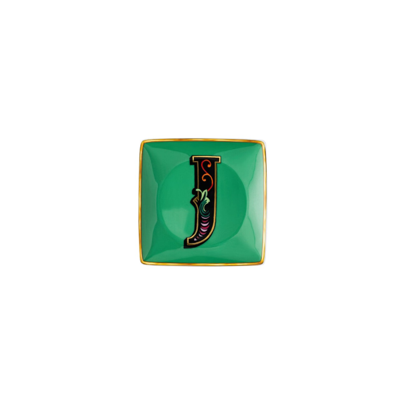 Rosenthal/Versace Πιάτο 12x12 εκ. J σειρά Holiday Alphabet 
 Alphabet by Rosenthal/Versace