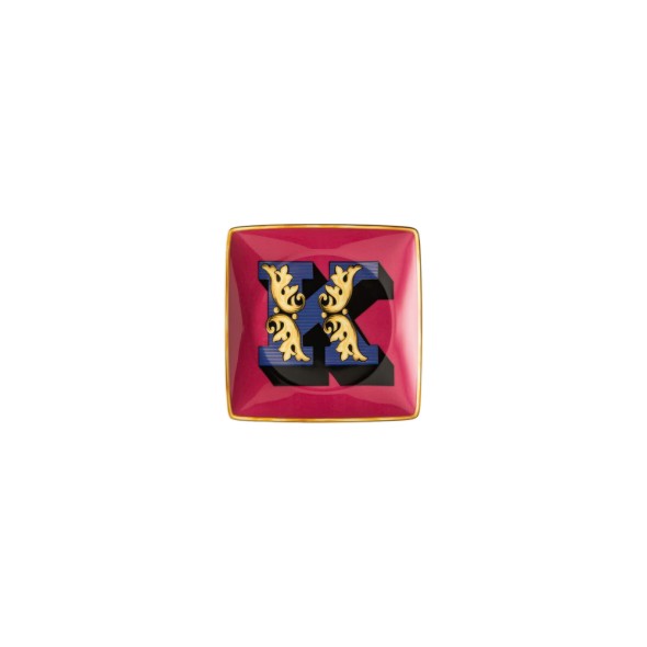 Rosenthal/Versace Πιάτο 12Χ12 εκ. K σειρά Holiday Alphabet