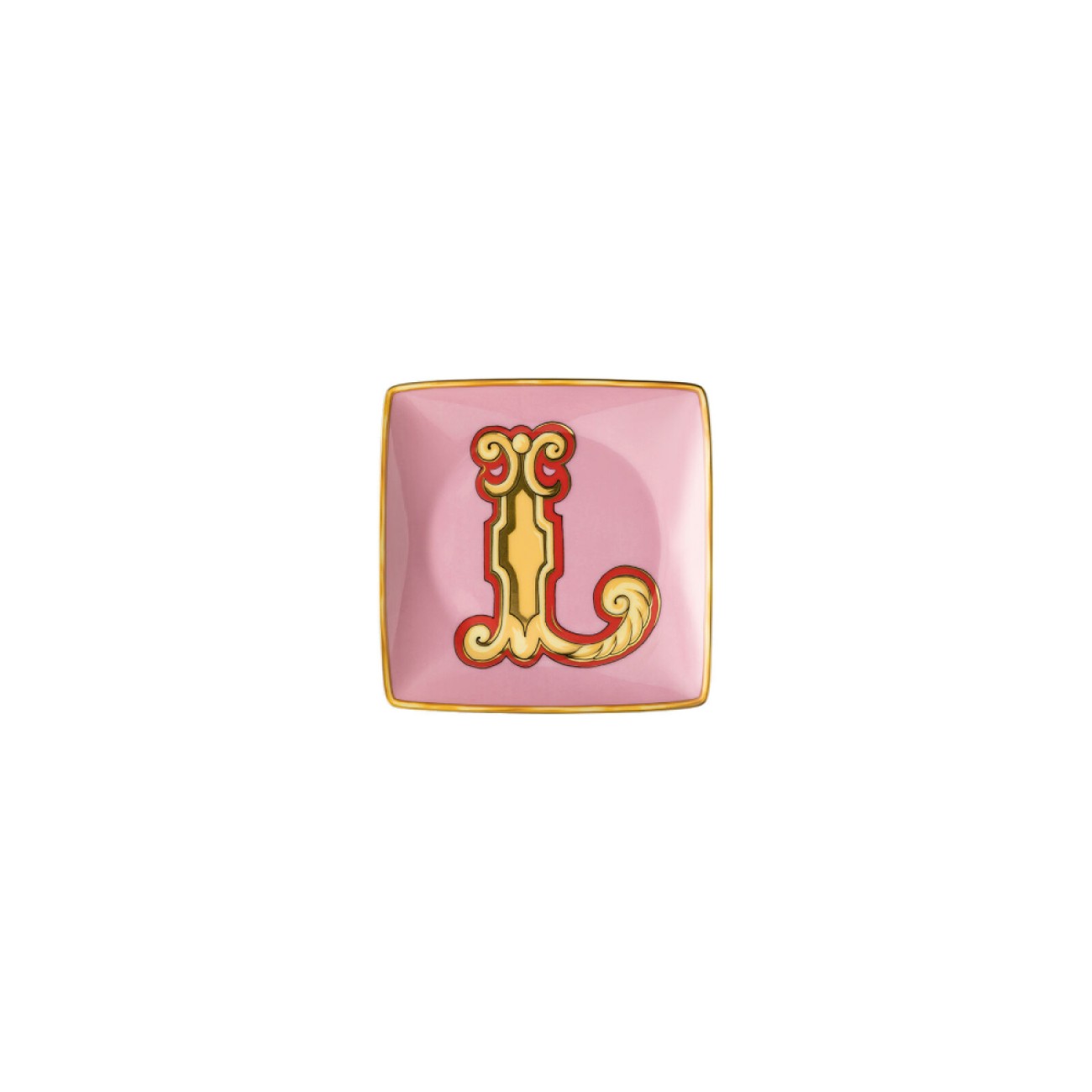 Rosenthal/Versace Πιάτο 12x12 εκ. L σειρά Holiday Alphabet 
 Alphabet by Rosenthal/Versace
