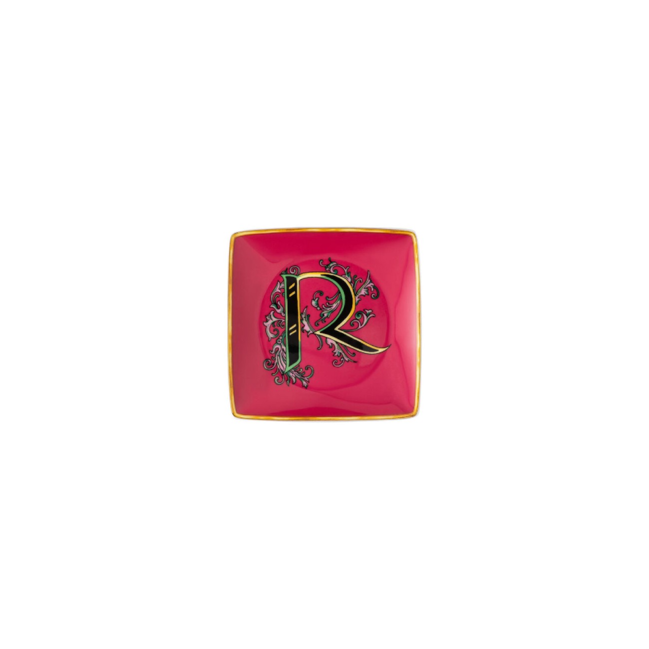 Rosenthal/Versace Πιάτο 12x12 εκ. R σειρά Holiday Alphabet 
 Alphabet by Rosenthal/Versace
