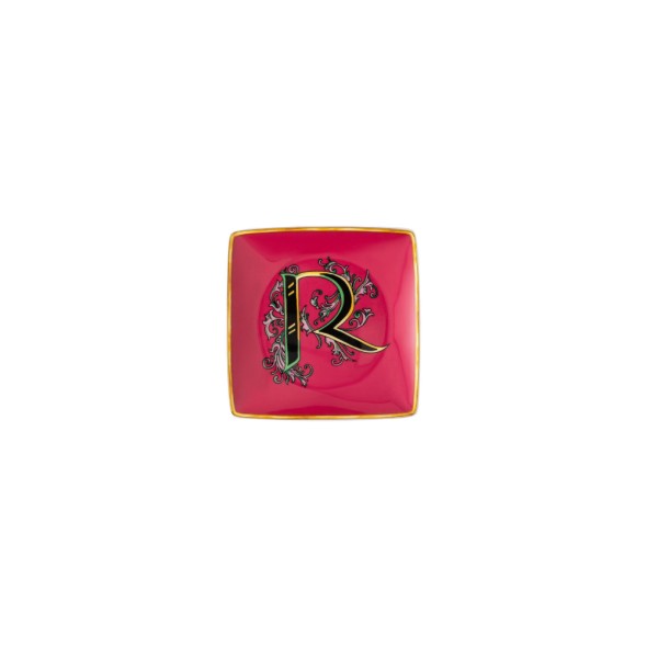 Rosenthal/Versace Πιάτο 12x12 εκ. R σειρά Holiday Alphabet 

