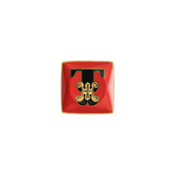 Rosenthal/Versace Πιάτο 12x12 εκ. T σειρά Holiday Alphabet 
