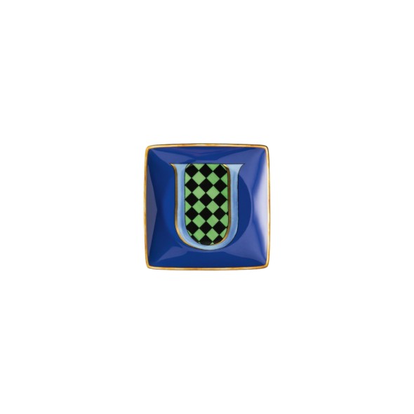 Rosenthal/Versace Πιάτο 12x12 εκ. U σειρά Holiday Alphabet 
